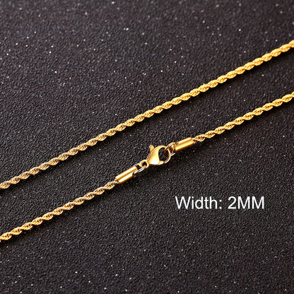 Basic Cuban Chain Necklace for Men Women,Stainless Steel Curb Link Chain Collar,3/5/7/9/11Mm Width Black Gold Retro Color Choker