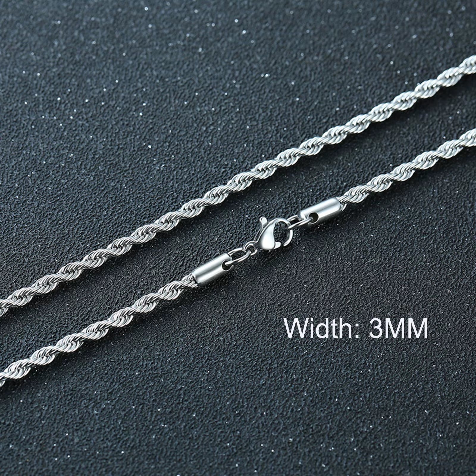 Basic Cuban Chain Necklace for Men Women,Stainless Steel Curb Link Chain Collar,3/5/7/9/11Mm Width Black Gold Retro Color Choker